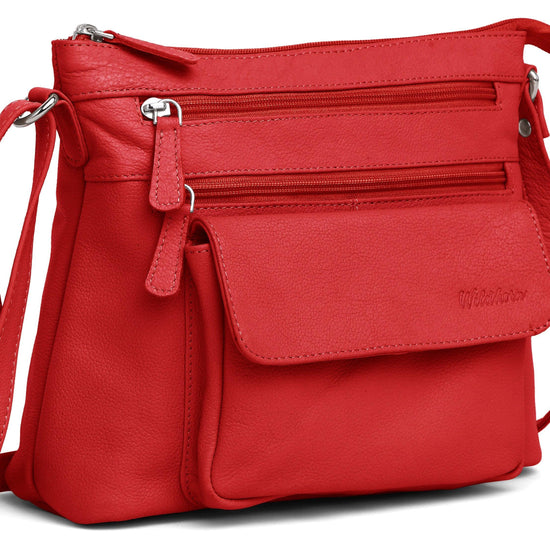 WILDHORN® Upper Grain Genuine Leather Ladies Sling Bag | Cross-body Bag | Hand Bag | Shoulder Bag with Adjustable Strap for Girls & Women - WILDHORN