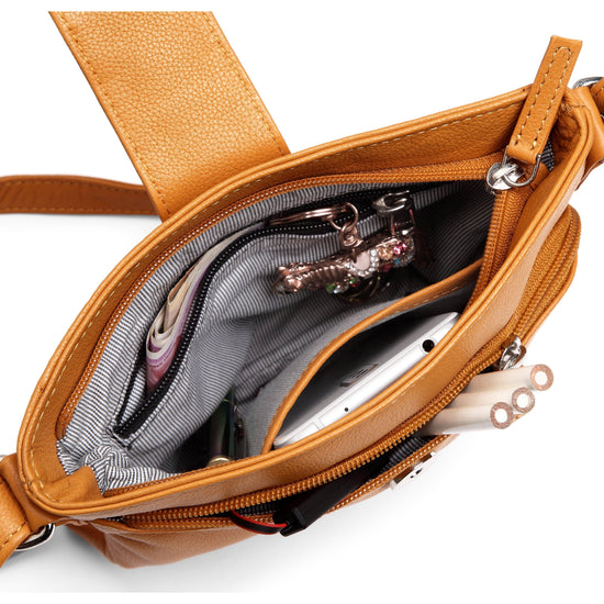 WildHorn® Upper Grain Genuine Leather Ladies Sling Bag| Crossbody Bag for Girls & Women - WILDHORN