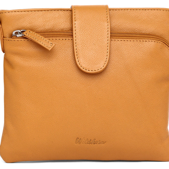WildHorn® Upper Grain Genuine Leather Ladies Sling Bag| Crossbody Bag for Girls & Women - WILDHORN