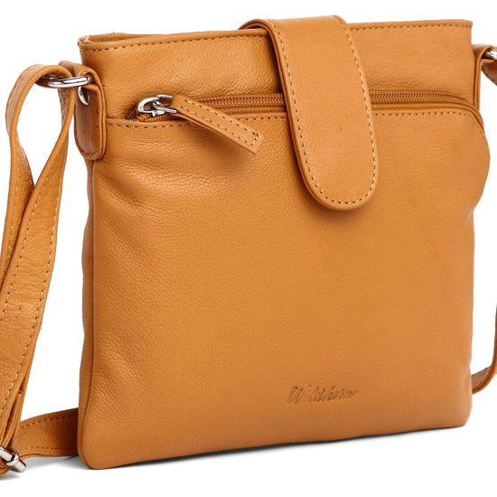 WildHorn® Upper Grain Genuine Leather Ladies Sling Bag| Crossbody Bag for Girls & Women - WILDHORN