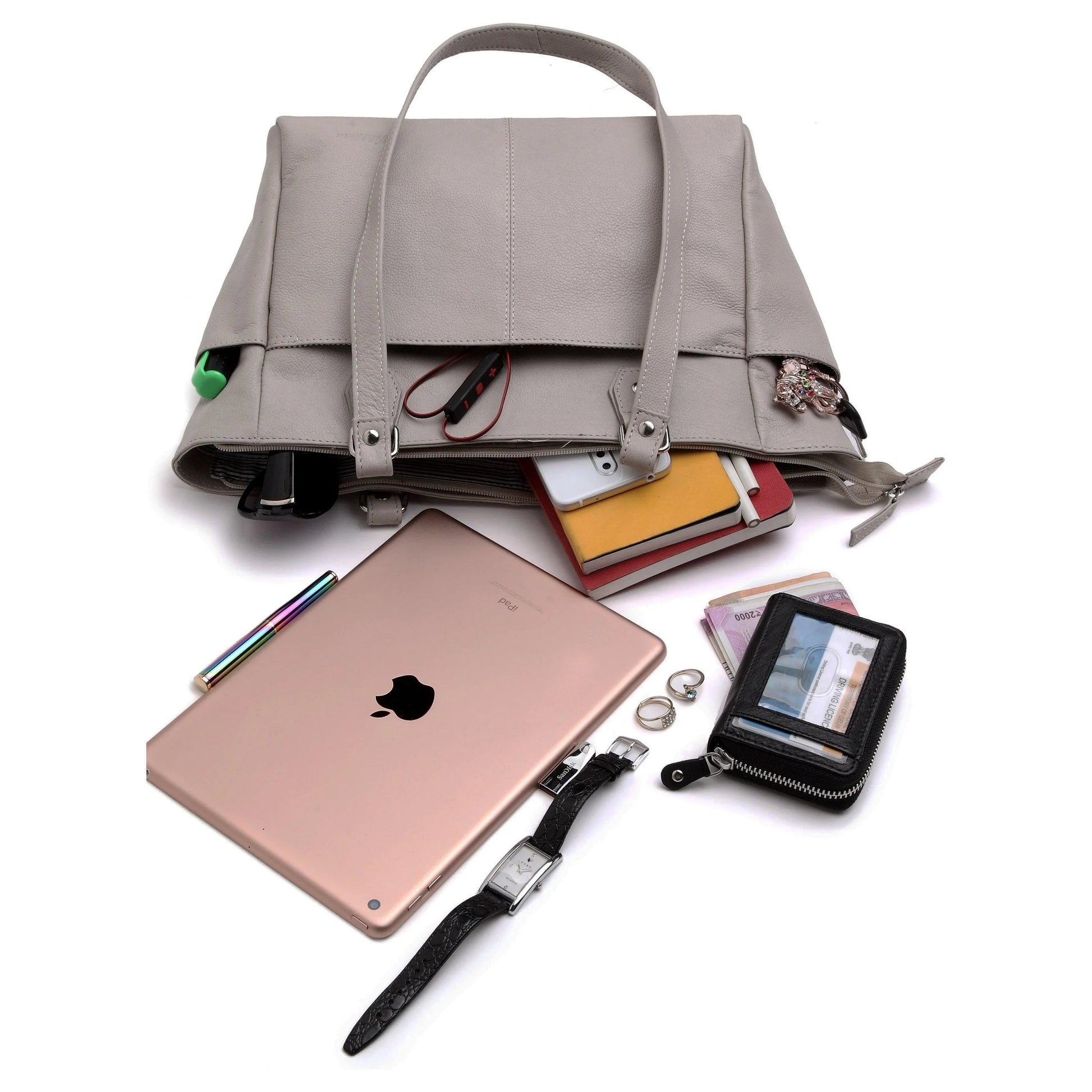 WildHorn® Upper Grain Genuine Leather Ladies Tote bag |Shoulder bag - WILDHORN