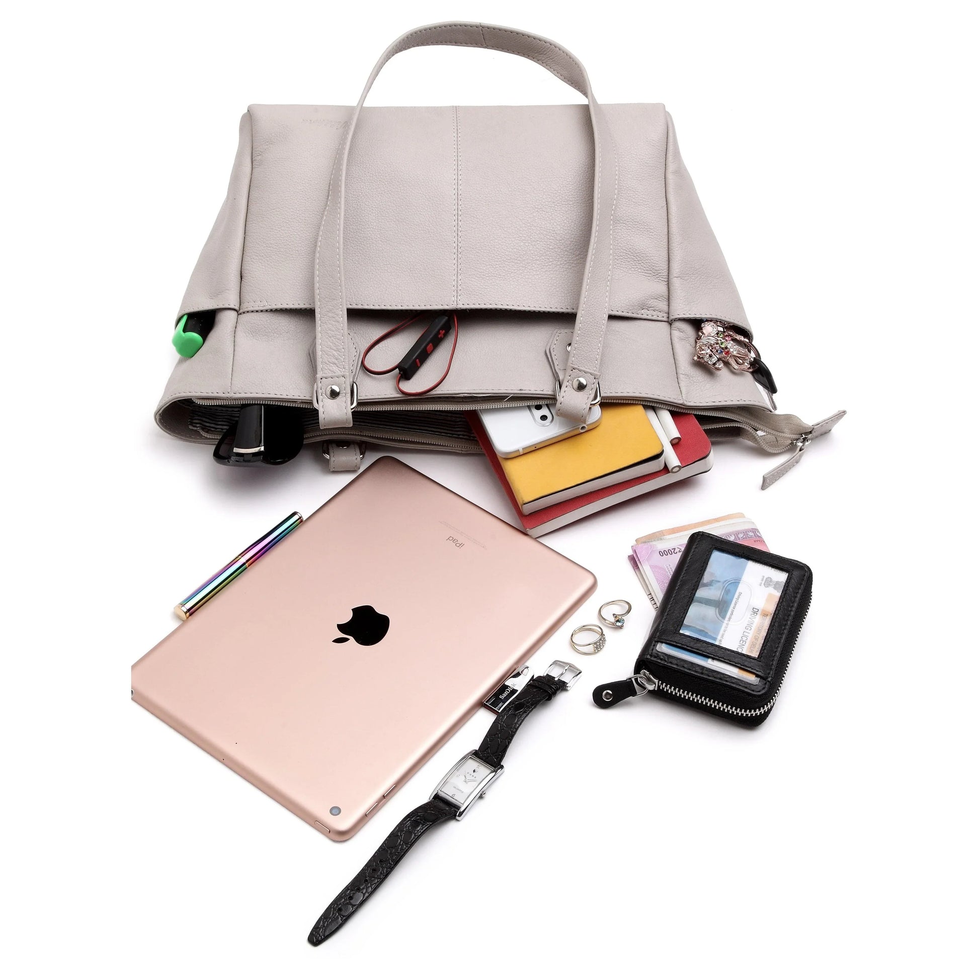 WildHorn® Upper Grain Genuine Leather Ladies Tote bag |Shoulder bag - WILDHORN