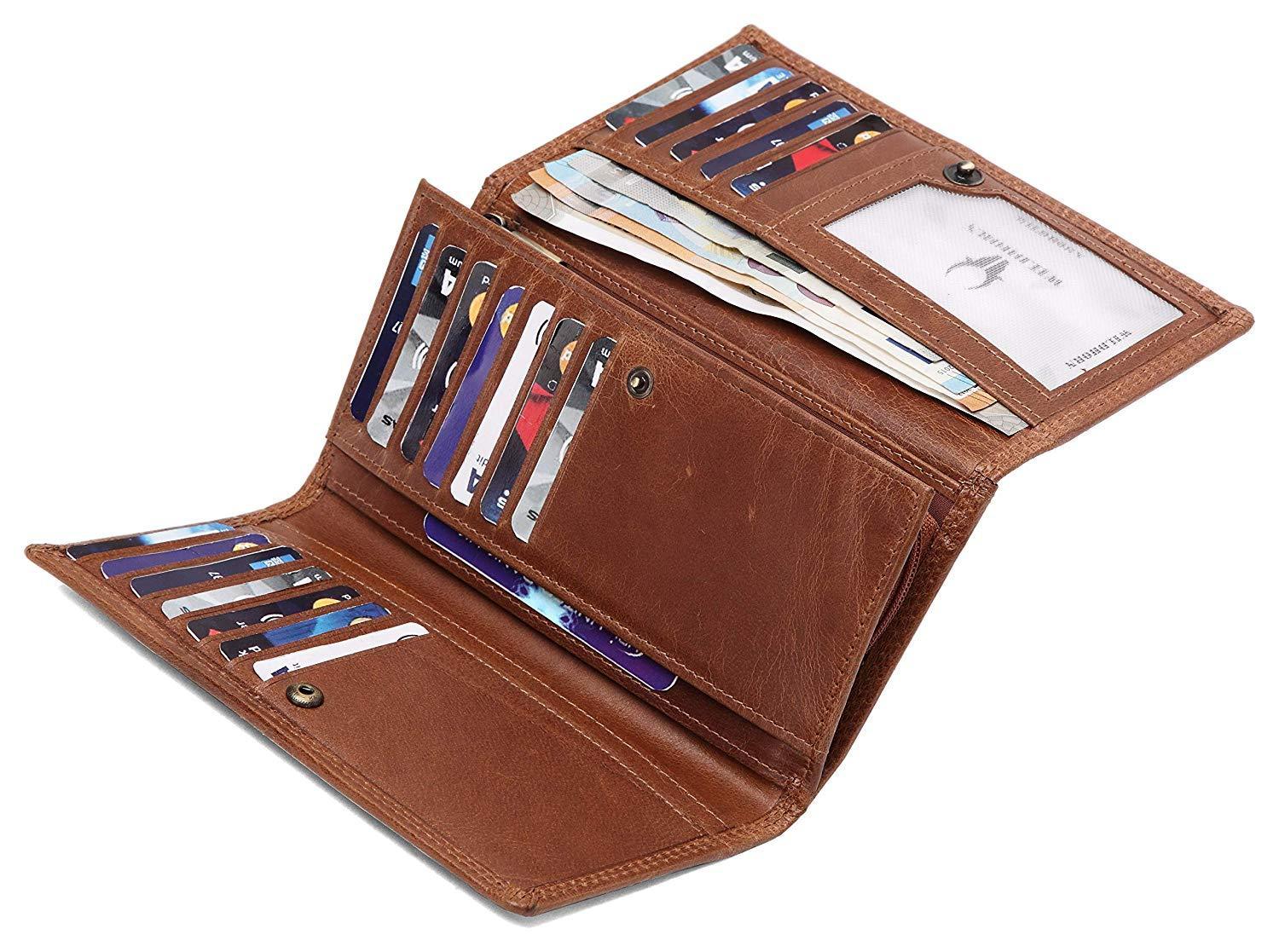 WildHorn®Women's Leather Wallet and Pen Combo Set - WILDHORN