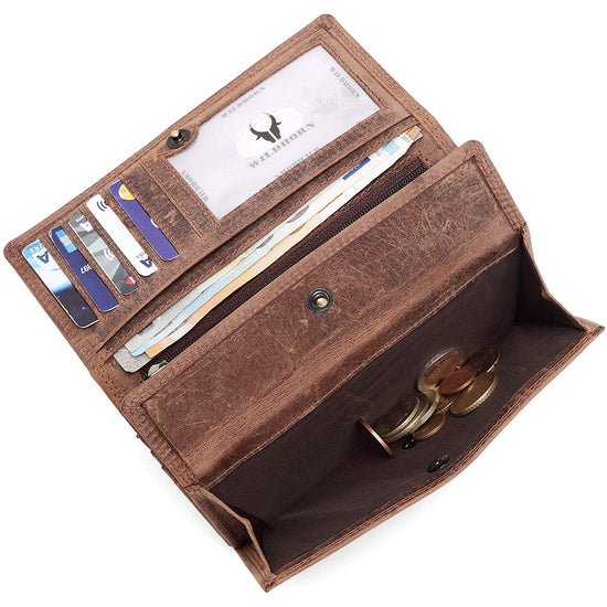 WildHorn®Women's Leather Wallet and Pen Combo Set - WILDHORN