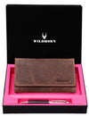 WildHorn®Women's Leather Wallet and Pen Combo Set - WILDHORN