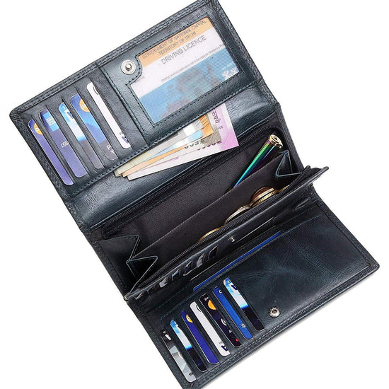 WildHorn®Women's Leather Wallet and Pen Combo Set - WILDHORN