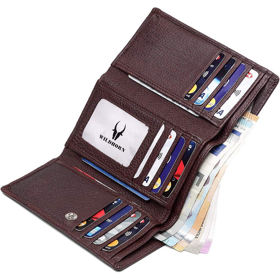 WildHorn RFID Protected Genuine Leather Wallet for Women Stylish|Purse for Women/Girls - WILDHORN