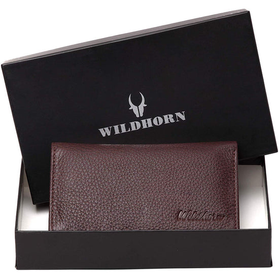 WildHorn RFID Protected Genuine Leather Wallet for Women Stylish|Purse for Women/Girls - WILDHORN