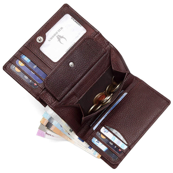 WildHorn RFID Protected Genuine Leather Wallet for Women Stylish|Purse for Women/Girls - WILDHORN