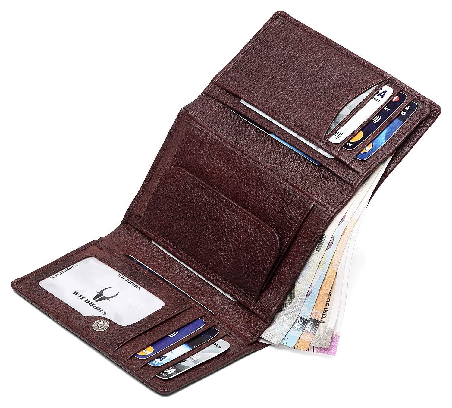 WildHorn RFID Protected Genuine Leather Wallet for Women Stylish|Purse for Women/Girls - WILDHORN