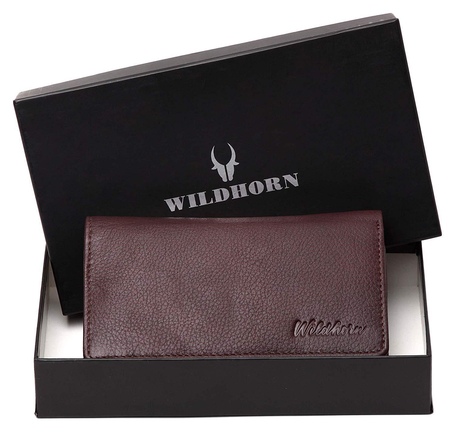 WildHorn RFID Protected Genuine Leather Wallet for Women Stylish|Purse for Women/Girls - WILDHORN