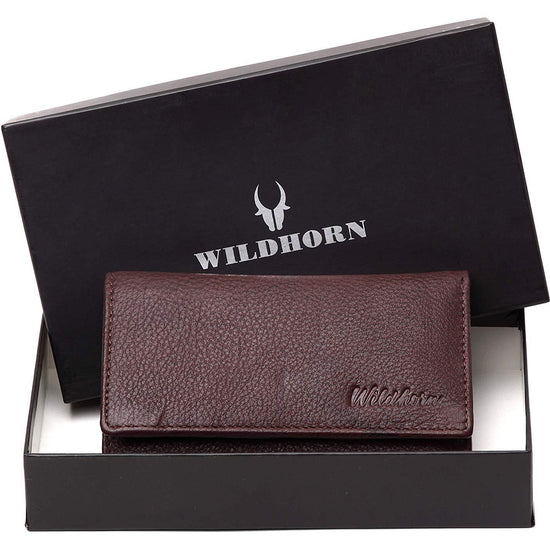 WildHorn RFID Protected Genuine Leather Wallet for Women Stylish|Purse for Women/Girls - WILDHORN