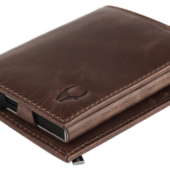 WILDHORN Top Grain Portrait Leather Wallet for Men | C-Clip Detachable Card Case I Credit & Debit Card Holder I RFID Blocking | Extra Capacity | Ultra Strong Stitching | | Gift for Him - WILDHORN
