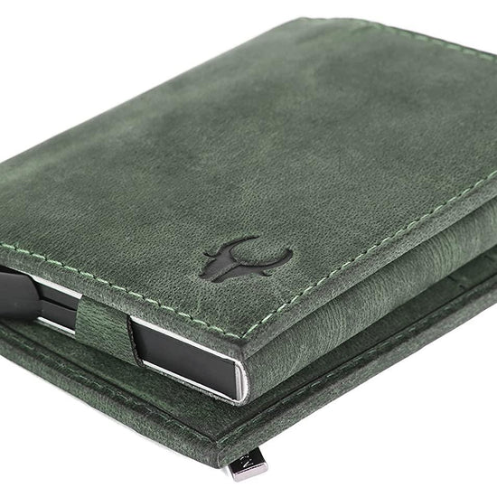 WILDHORN Top Grain Portrait Leather Wallet for Men | C-Clip Detachable Card Case I Credit & Debit Card Holder I RFID Blocking | Extra Capacity | Ultra Strong Stitching | | Gift for Him - WILDHORN