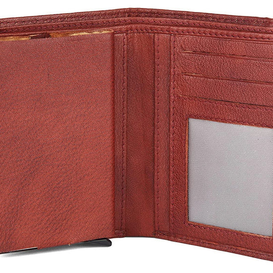WILDHORN Top Grain Portrait Leather Wallet for Men | C-Clip Detachable Card Case I Credit & Debit Card Holder I RFID Blocking | Extra Capacity | Ultra Strong Stitching | | Gift for Him - WILDHORN