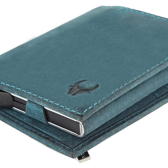 WILDHORN Top Grain Portrait Leather Wallet for Men | C-Clip Detachable Card Case I Credit & Debit Card Holder I RFID Blocking | Extra Capacity | Ultra Strong Stitching | | Gift for Him - WILDHORN
