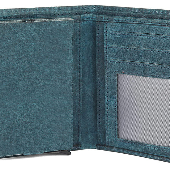 WILDHORN Top Grain Portrait Leather Wallet for Men | C-Clip Detachable Card Case I Credit & Debit Card Holder I RFID Blocking | Extra Capacity | Ultra Strong Stitching | | Gift for Him - WILDHORN