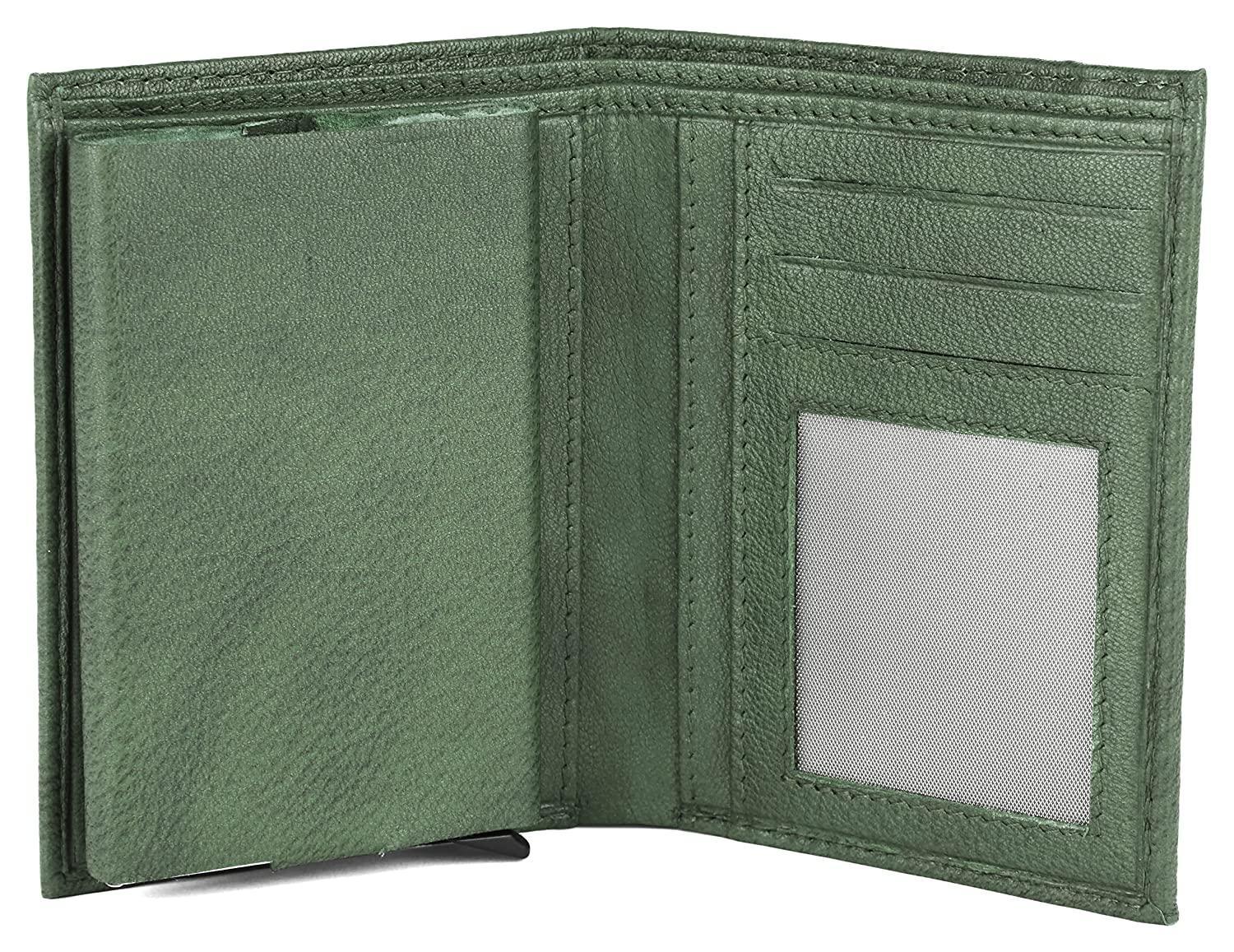 WILDHORN Top Grain Portrait Leather Wallet for Men | C-Clip Detachable Card Case I Credit & Debit Card Holder I RFID Blocking | Extra Capacity | Ultra Strong Stitching | | Gift for Him - WILDHORN