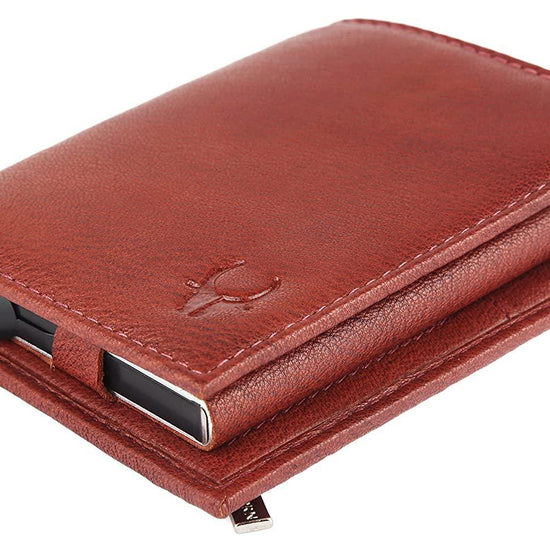 WILDHORN Top Grain Portrait Leather Wallet for Men | C-Clip Detachable Card Case I Credit & Debit Card Holder I RFID Blocking | Extra Capacity | Ultra Strong Stitching | | Gift for Him - WILDHORN