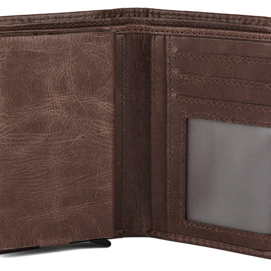 WILDHORN Top Grain Portrait Leather Wallet for Men | C-Clip Detachable Card Case I Credit & Debit Card Holder I RFID Blocking | Extra Capacity | Ultra Strong Stitching | | Gift for Him - WILDHORN