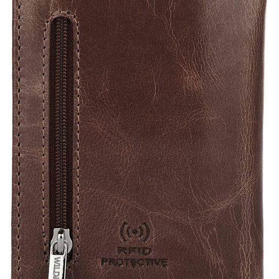 WILDHORN Top Grain Portrait Leather Wallet for Men | C-Clip Detachable Card Case I Credit & Debit Card Holder I RFID Blocking | Extra Capacity | Ultra Strong Stitching | | Gift for Him - WILDHORN