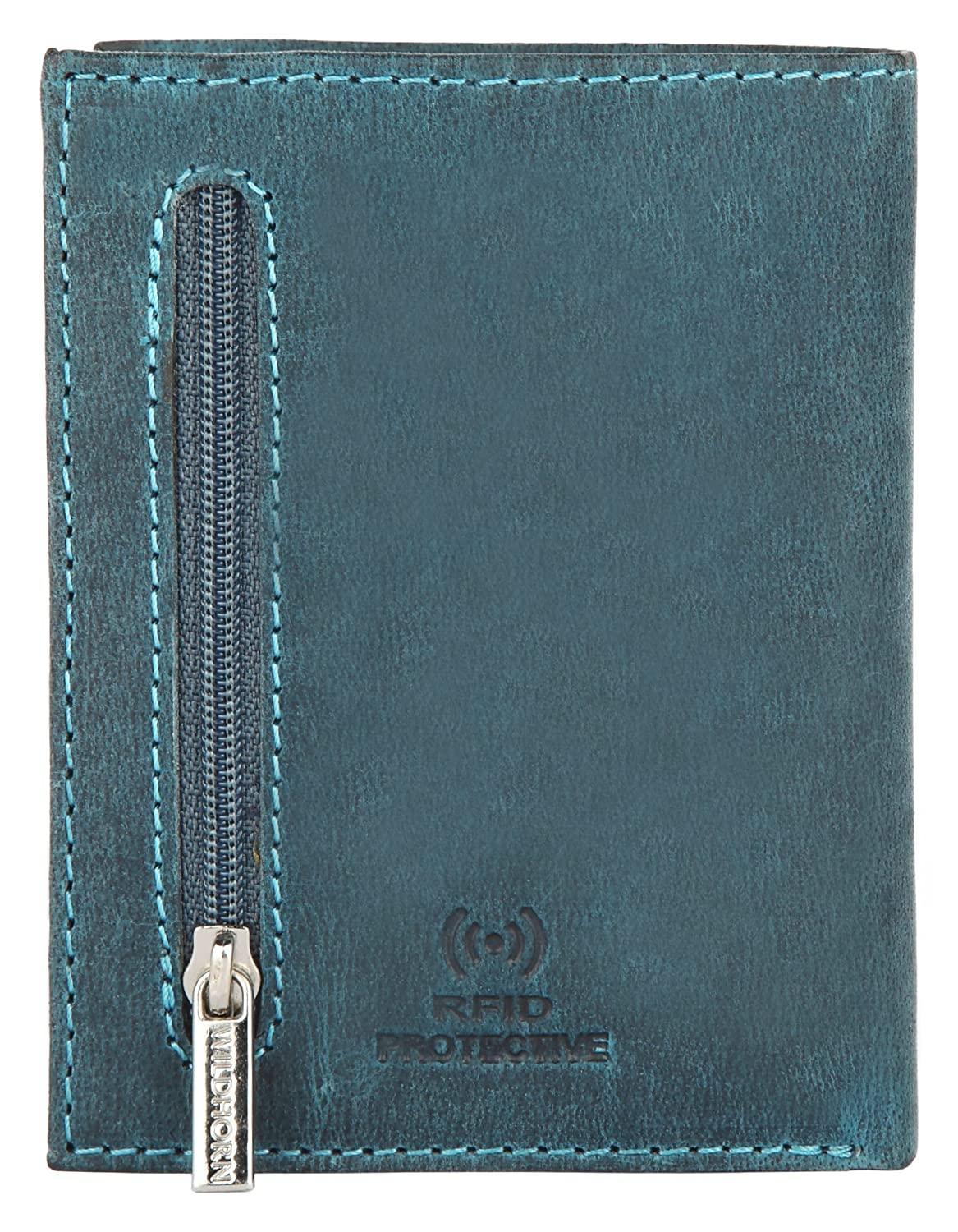 WILDHORN Top Grain Portrait Leather Wallet for Men | C-Clip Detachable Card Case I Credit & Debit Card Holder I RFID Blocking | Extra Capacity | Ultra Strong Stitching | | Gift for Him - WILDHORN