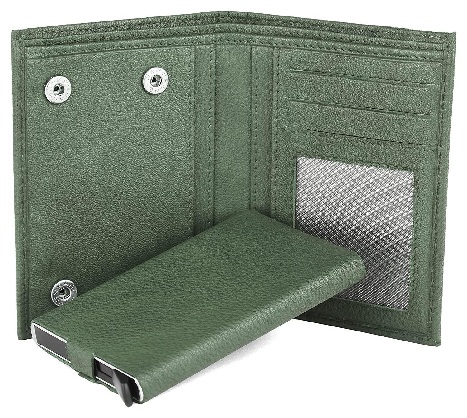 WILDHORN Top Grain Portrait Leather Wallet for Men | C-Clip Detachable Card Case I Credit & Debit Card Holder I RFID Blocking | Extra Capacity | Ultra Strong Stitching | | Gift for Him - WILDHORN