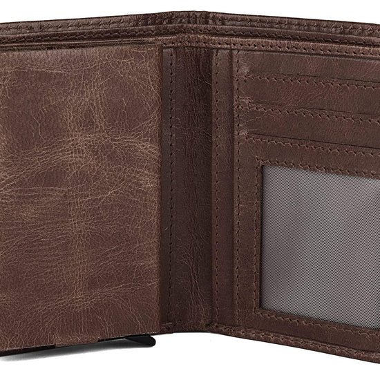 WILDHORN Top Grain Portrait Leather Wallet for Men | C-Clip Detachable Card Case I Credit & Debit Card Holder I RFID Blocking | Extra Capacity | Ultra Strong Stitching | | Gift for Him - WILDHORN
