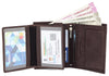 WILDHORN Top Grain Portrait Leather Wallet for Men | Ultra Strong Stitching | Handcrafted | RFID Blocking | 2 ID Slots | 11 Card Slots | Zip Compartment - WILDHORN