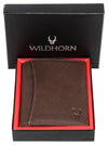 WILDHORN Top Grain Portrait Leather Wallet for Men | Ultra Strong Stitching | Handcrafted | RFID Blocking | 2 ID Slots | 11 Card Slots | Zip Compartment - WILDHORN