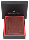 WILDHORN Top Grain Portrait Leather Wallet for Men | Ultra Strong Stitching | Handcrafted | RFID Blocking | 2 ID Slots | 11 Card Slots | Zip Compartment - WILDHORN