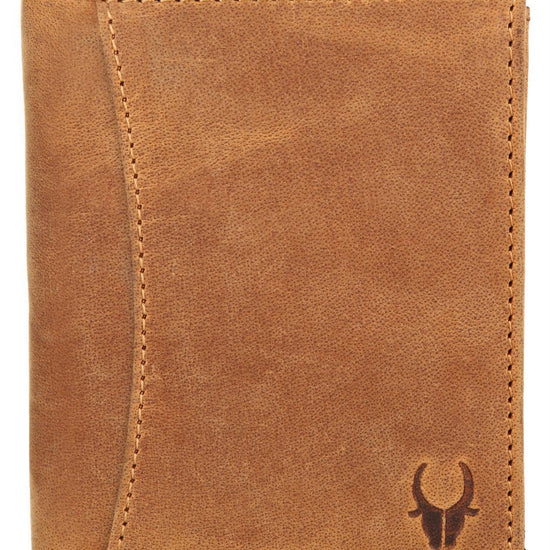 WILDHORN Top Grain Portrait Leather Wallet for Men | Ultra Strong Stitching | Handcrafted | RFID Blocking | 2 ID Slots | 11 Card Slots | Zip Compartment - WILDHORN