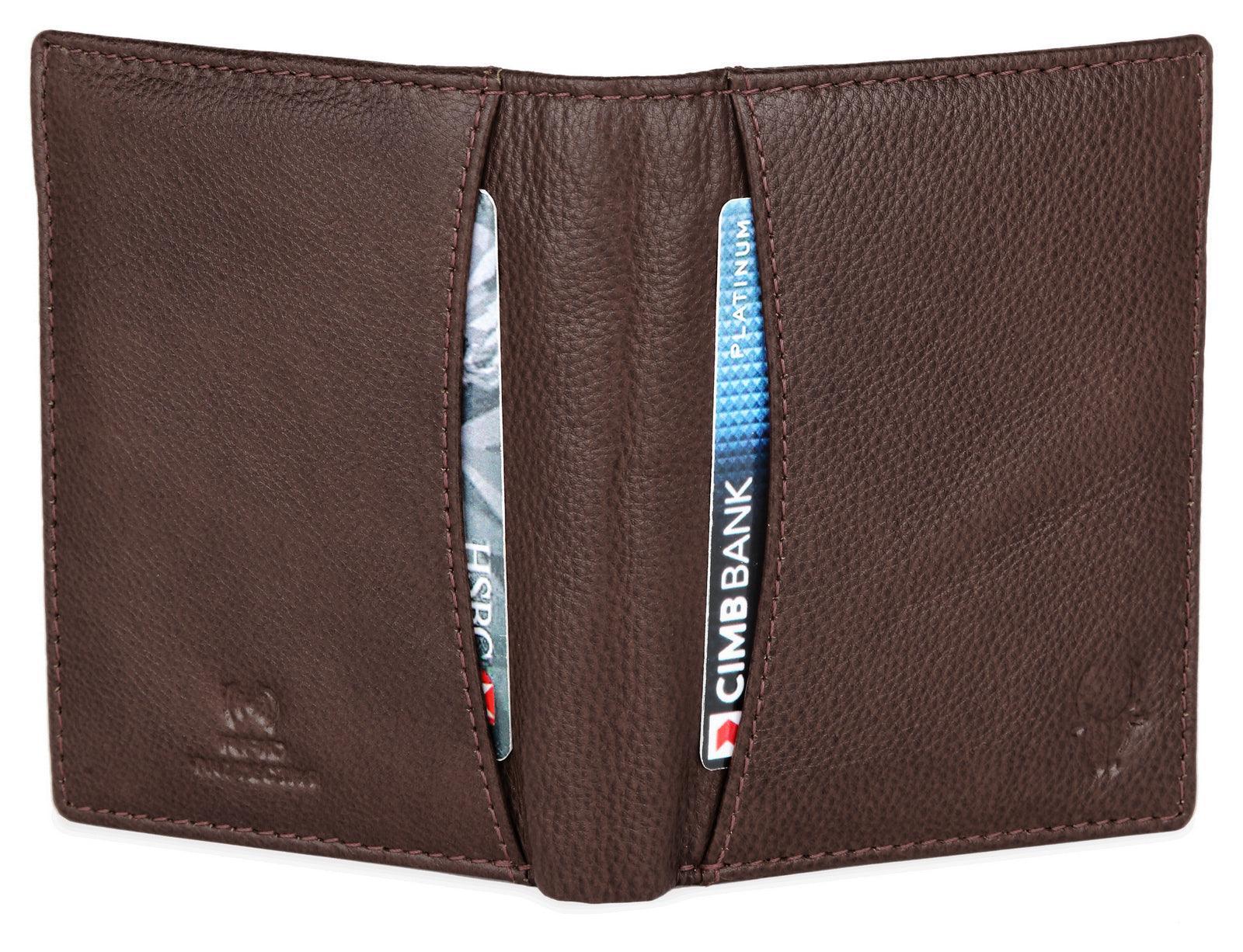 WILDHORN Top Grain Portrait Leather Wallet for Men | Ultra Strong Stitching | Handcrafted | RFID Blocking | 2 ID Slots | 11 Card Slots | Zip Compartment - WILDHORN