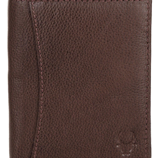 WILDHORN Top Grain Portrait Leather Wallet for Men | Ultra Strong Stitching | Handcrafted | RFID Blocking | 2 ID Slots | 11 Card Slots | Zip Compartment - WILDHORN