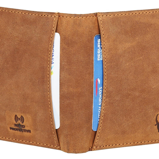 WILDHORN Top Grain Portrait Leather Wallet for Men | Ultra Strong Stitching | Handcrafted | RFID Blocking | 2 ID Slots | 11 Card Slots | Zip Compartment - WILDHORN