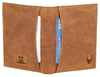 WILDHORN Top Grain Portrait Leather Wallet for Men | Ultra Strong Stitching | Handcrafted | RFID Blocking | 2 ID Slots | 11 Card Slots | Zip Compartment - WILDHORN