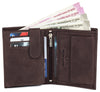 WILDHORN Top Grain Portrait Leather Wallet for Men | Ultra Strong Stitching | Handcrafted | RFID Blocking | 2 ID Slots | 11 Card Slots | Zip Compartment - WILDHORN