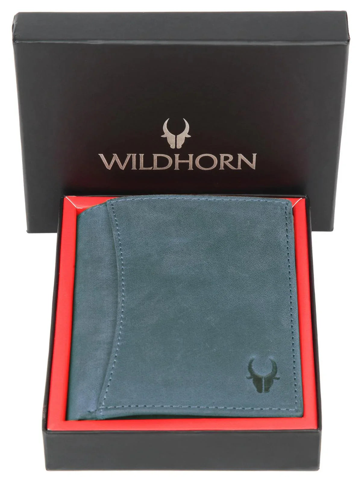 WILDHORN Top Grain Portrait Leather Wallet for Men | Ultra Strong Stitching | Handcrafted | RFID Blocking | 2 ID Slots | 11 Card Slots | Zip Compartment - WILDHORN