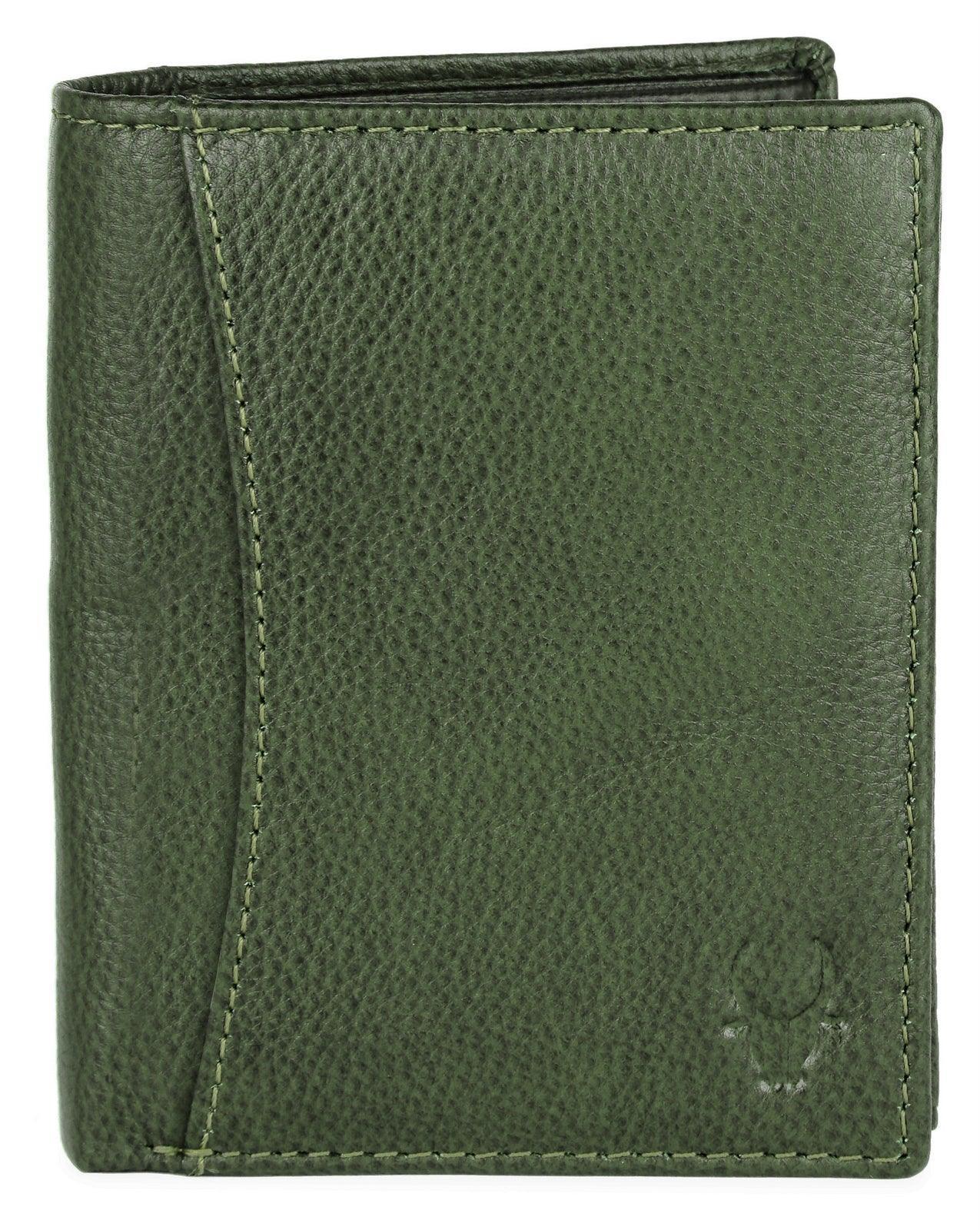 WILDHORN Top Grain Portrait Leather Wallet for Men | Ultra Strong Stitching | Handcrafted | RFID Blocking | 2 ID Slots | 11 Card Slots | Zip Compartment - WILDHORN