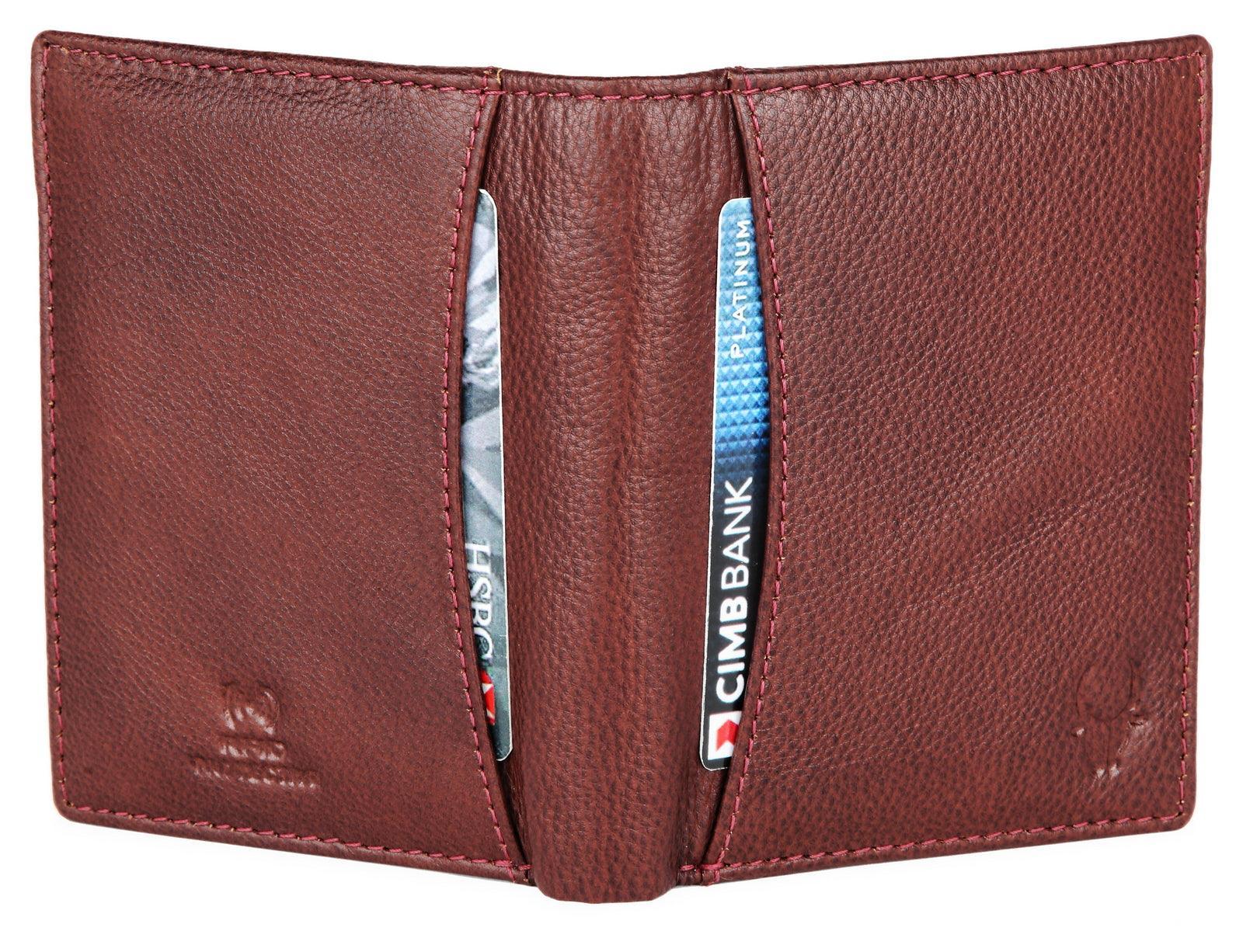 WILDHORN Top Grain Portrait Leather Wallet for Men | Ultra Strong Stitching | Handcrafted | RFID Blocking | 2 ID Slots | 11 Card Slots | Zip Compartment - WILDHORN