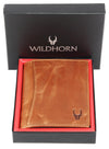 WILDHORN Top Grain Portrait Leather Wallet for Men | Ultra Strong Stitching | Handcrafted | RFID Blocking | 2 ID Slots | 11 Card Slots | Zip Compartment - WILDHORN