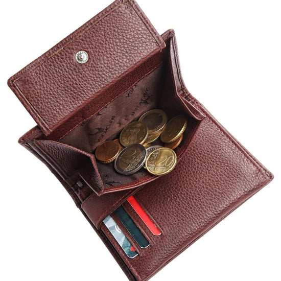 WILDHORN Top Grain Portrait Leather Wallet for Men | Ultra Strong Stitching | Handcrafted | RFID Blocking | 2 ID Slots | 11 Card Slots | Zip Compartment - WILDHORN