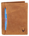WILDHORN Top Grain Portrait Leather Wallet for Men | Ultra Strong Stitching | Handcrafted | RFID Blocking | 2 ID Slots | 11 Card Slots | Zip Compartment - WILDHORN