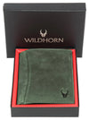 WILDHORN Top Grain Portrait Leather Wallet for Men | Ultra Strong Stitching | Handcrafted | RFID Blocking | 2 ID Slots | 11 Card Slots | Zip Compartment - WILDHORN