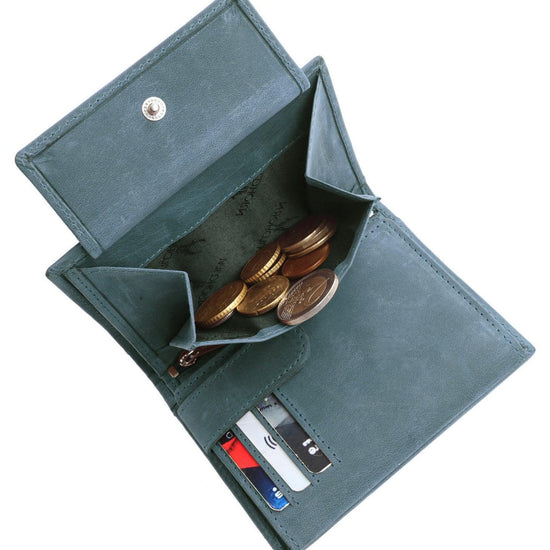 WILDHORN Top Grain Portrait Leather Wallet for Men | Ultra Strong Stitching | Handcrafted | RFID Blocking | 2 ID Slots | 11 Card Slots | Zip Compartment - WILDHORN