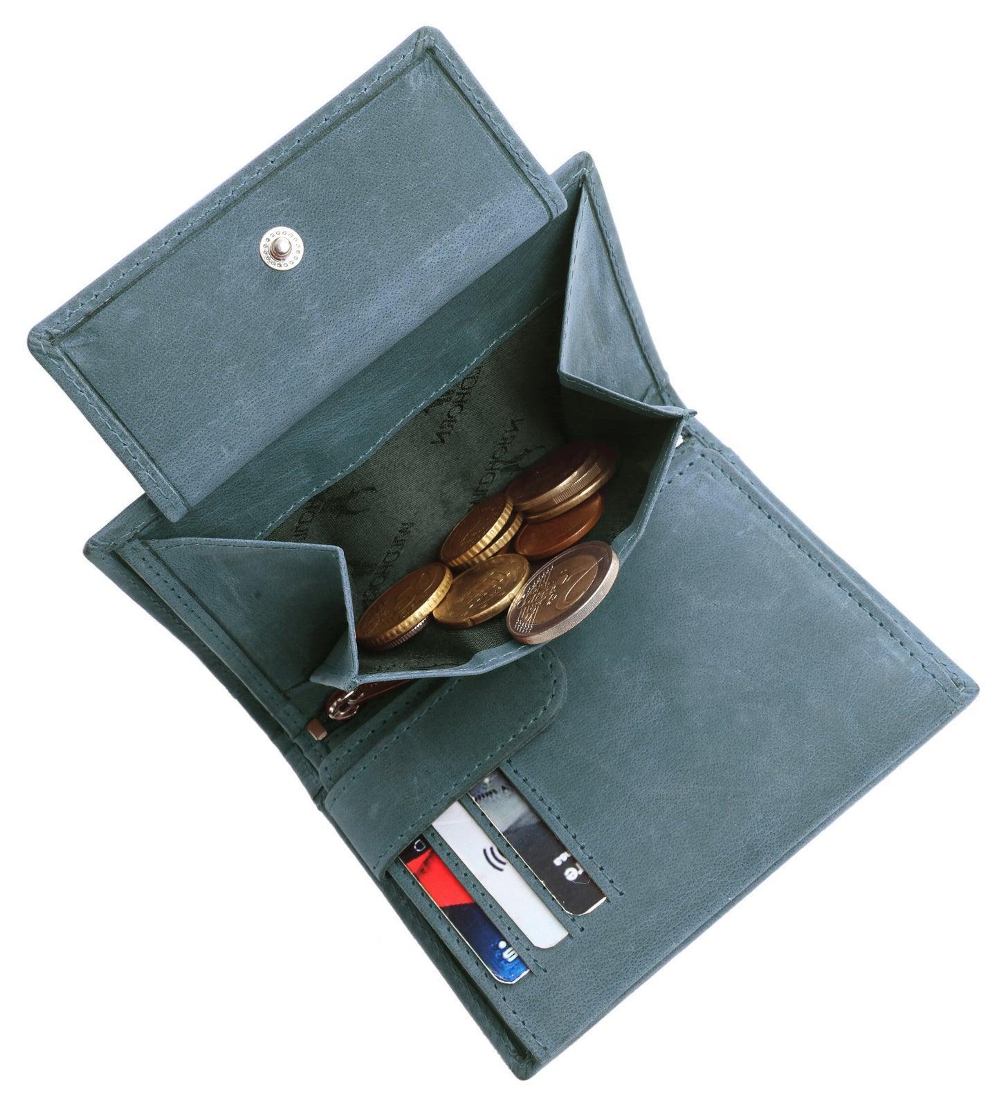 WILDHORN Top Grain Portrait Leather Wallet for Men | Ultra Strong Stitching | Handcrafted | RFID Blocking | 2 ID Slots | 11 Card Slots | Zip Compartment - WILDHORN