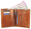 WILDHORN Top Grain Portrait Leather Wallet for Men | Ultra Strong Stitching | Handcrafted | RFID Blocking | 2 ID Slots | 11 Card Slots | Zip Compartment - WILDHORN