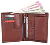 WILDHORN Top Grain Portrait Leather Wallet for Men | Ultra Strong Stitching | Handcrafted | RFID Blocking | 2 ID Slots | 11 Card Slots | Zip Compartment - WILDHORN