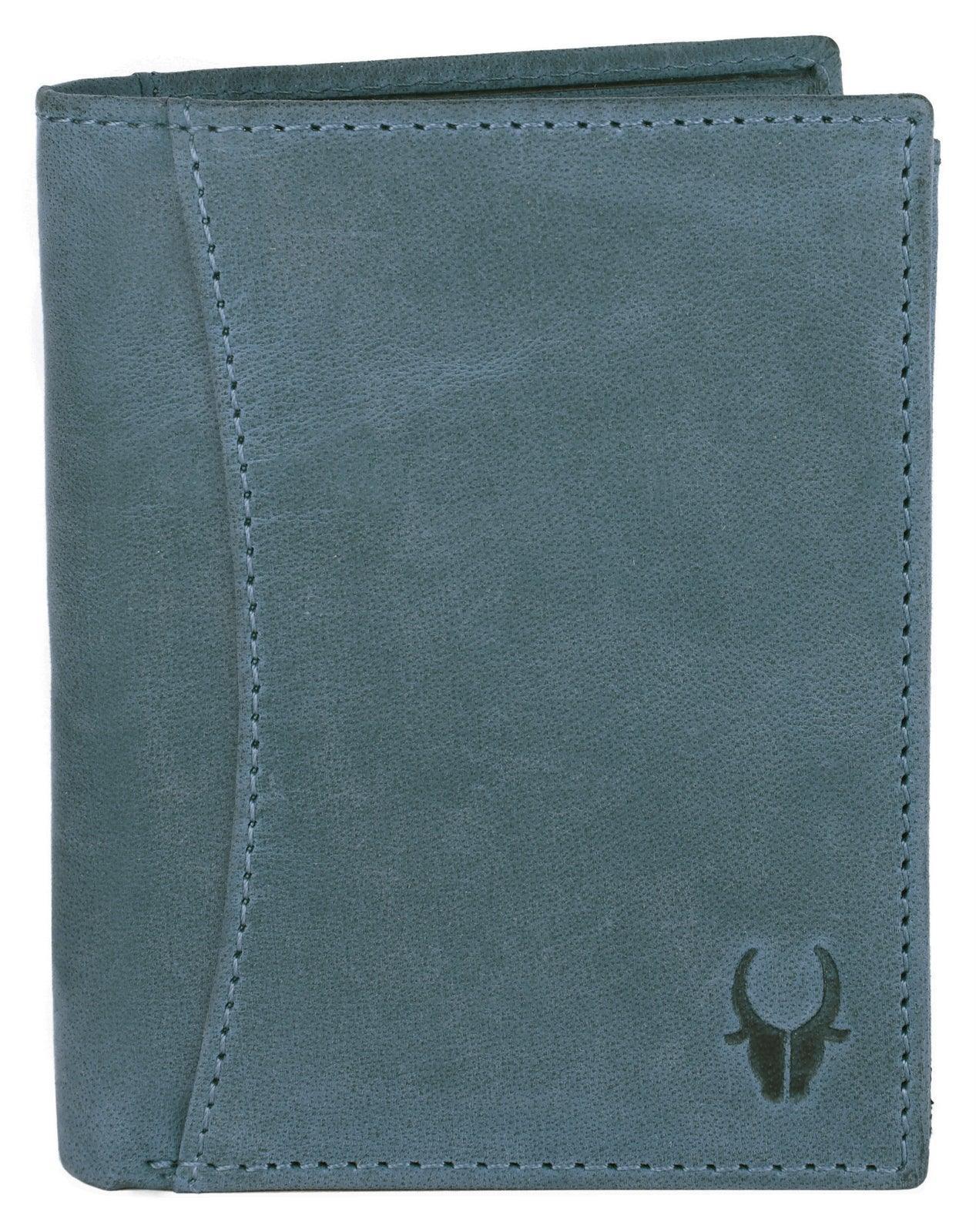 WILDHORN Top Grain Portrait Leather Wallet for Men | Ultra Strong Stitching | Handcrafted | RFID Blocking | 2 ID Slots | 11 Card Slots | Zip Compartment - WILDHORN