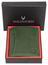 WILDHORN Top Grain Portrait Leather Wallet for Men | Ultra Strong Stitching | Handcrafted | RFID Blocking | 2 ID Slots | 11 Card Slots | Zip Compartment - WILDHORN